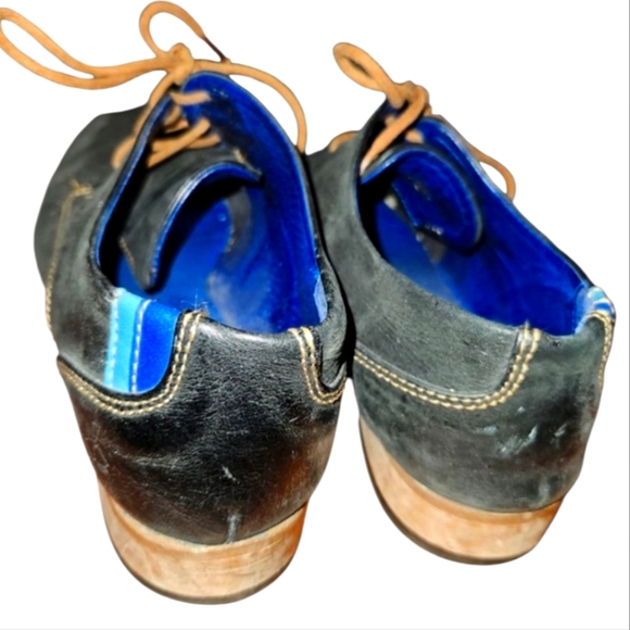 John Fluevog Radio CBC Derby Leather Shoes - Picture 4 of 12